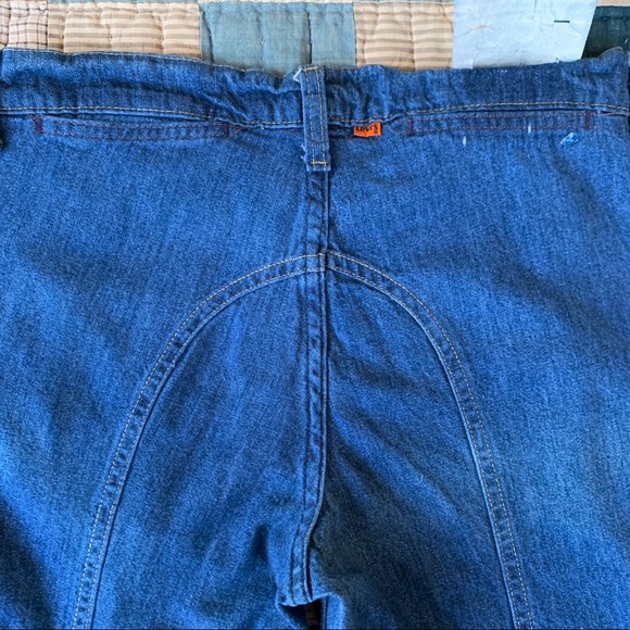 Vintage 1970’s Levi’s Saddle Back Flare Jeans - Picture 7 of 8